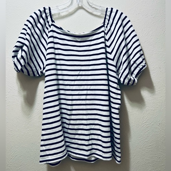 Loft • Navy • Stipe • Top - Picture 2 of 4